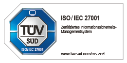 ISO 27001 Prüfzeichen